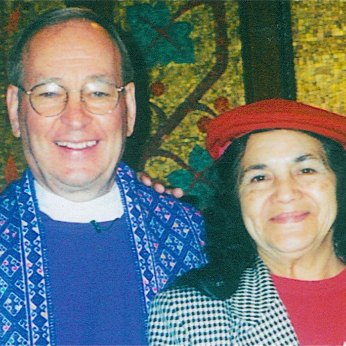 Father Chuck with dolores huerta