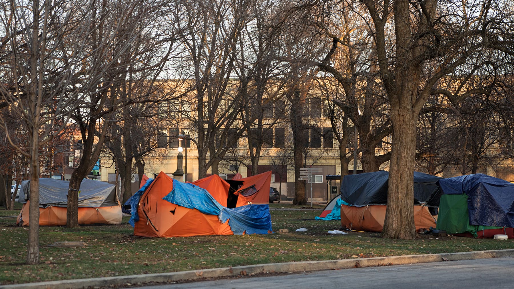 Humboldt Park Homeless Tents