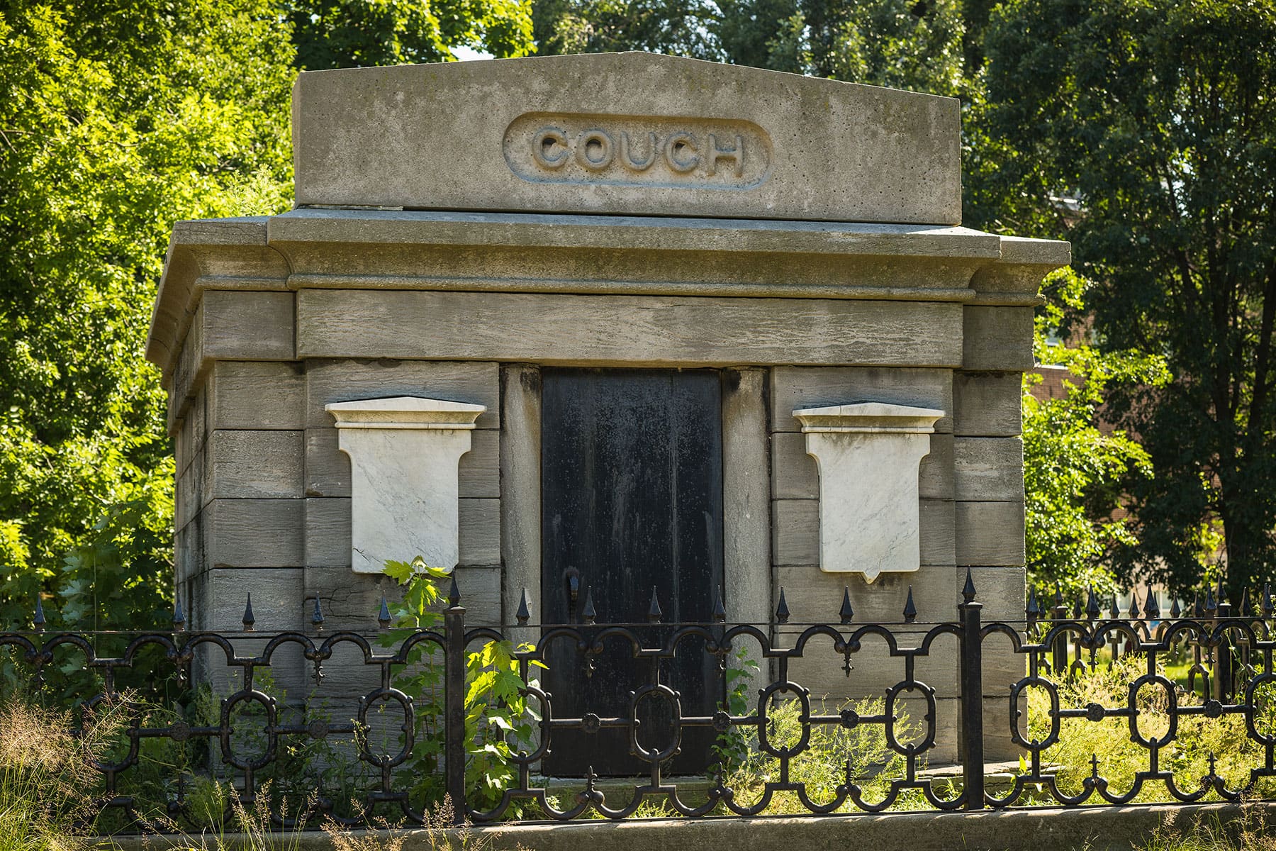 The mausoleum in Lincoln Park