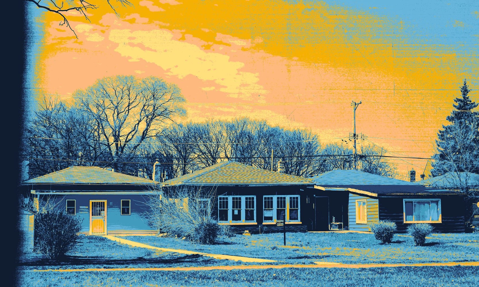 Stylized photo of 'Garlow' homes in Chatham