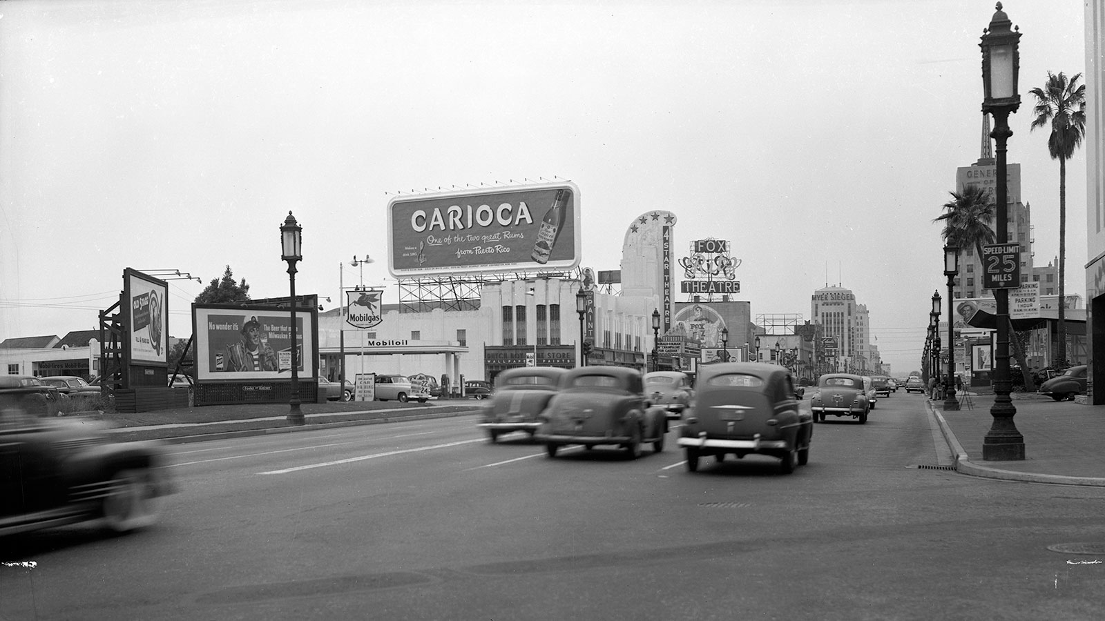 Wilshire Boulevard at Citrus Avenue, 1950