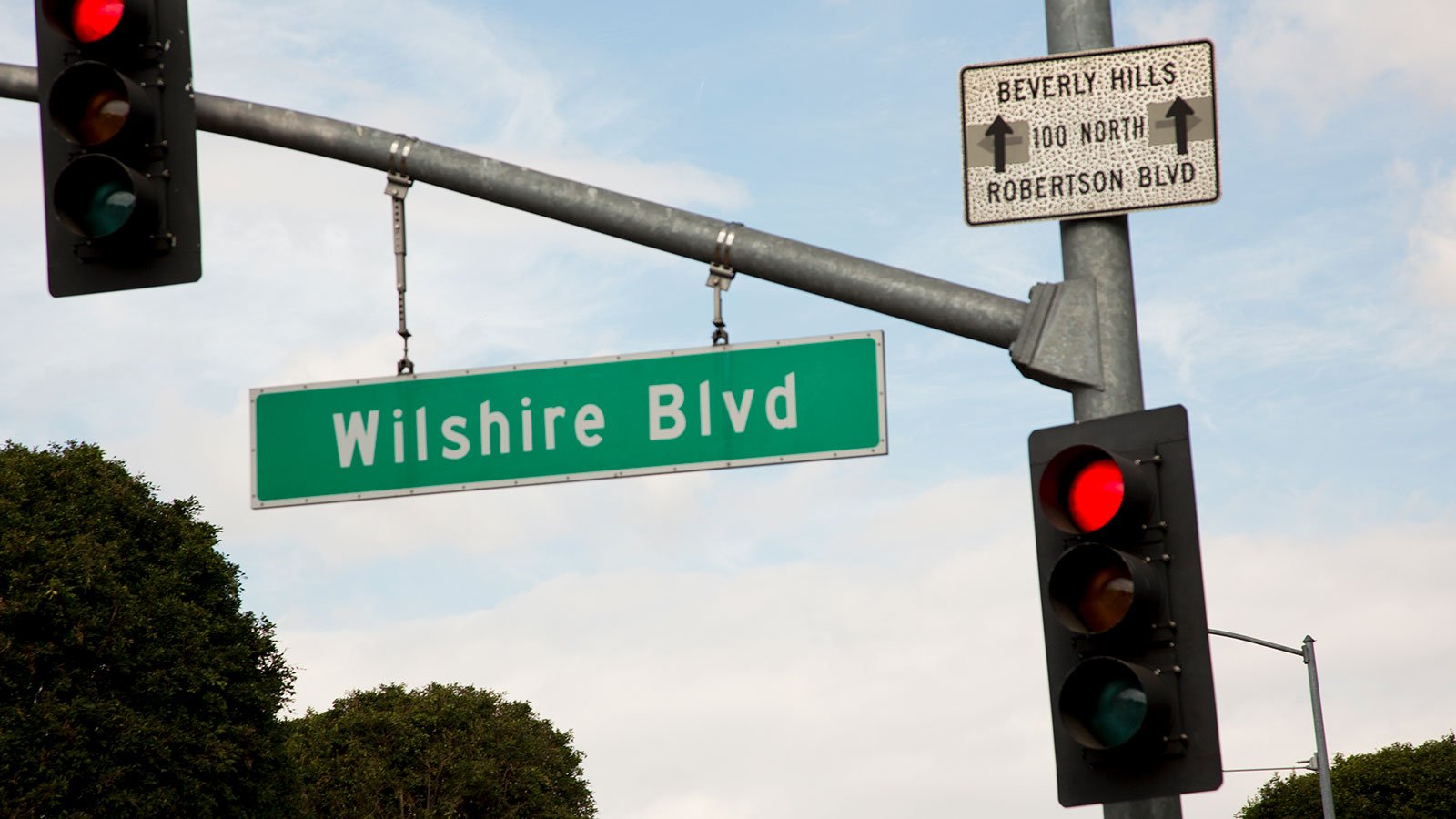 Wilshire Boulevard in Los Angeles, California, 2017