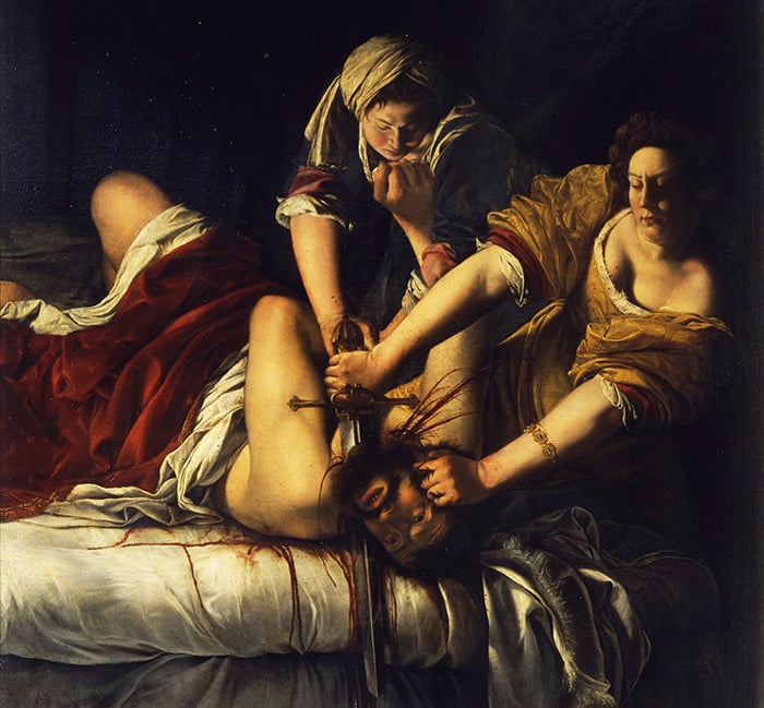 Giuditta che decapita Oloferne (Judith Beheading Holofernes) by Artemisia Gentileschi, c. 1620