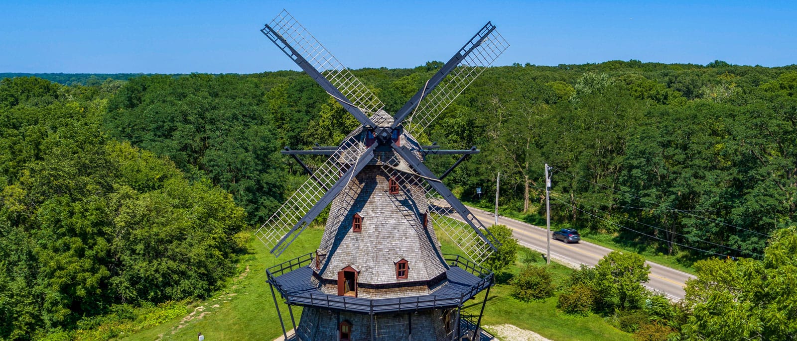 The windmill at the Fabyan Forest Preserve