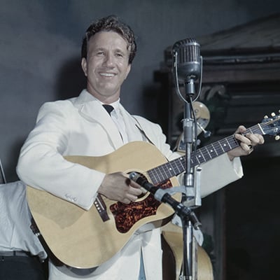 Marty Robbins on the Grand Ole Opry, Nashville, c. 1958. Photo: Courtesy of Les Leverett Collection