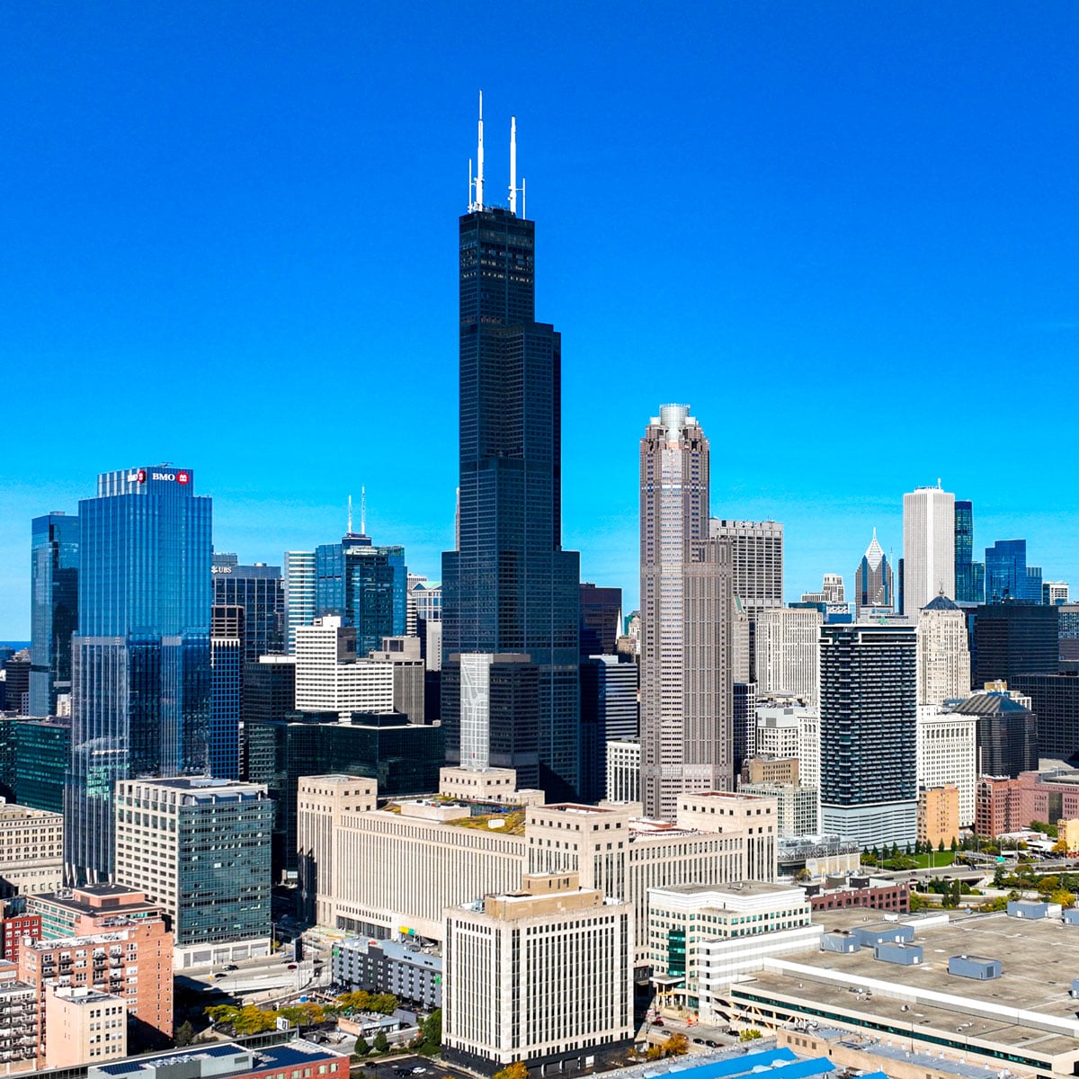 Willis Tower amid Chicago Skyline