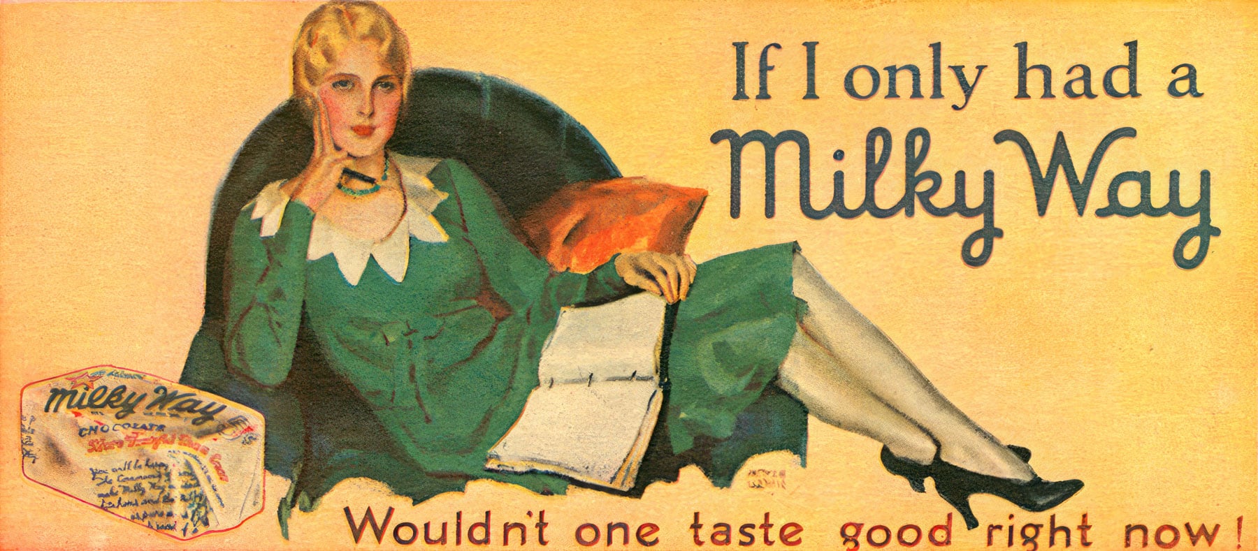 Vintage Milky Way ad