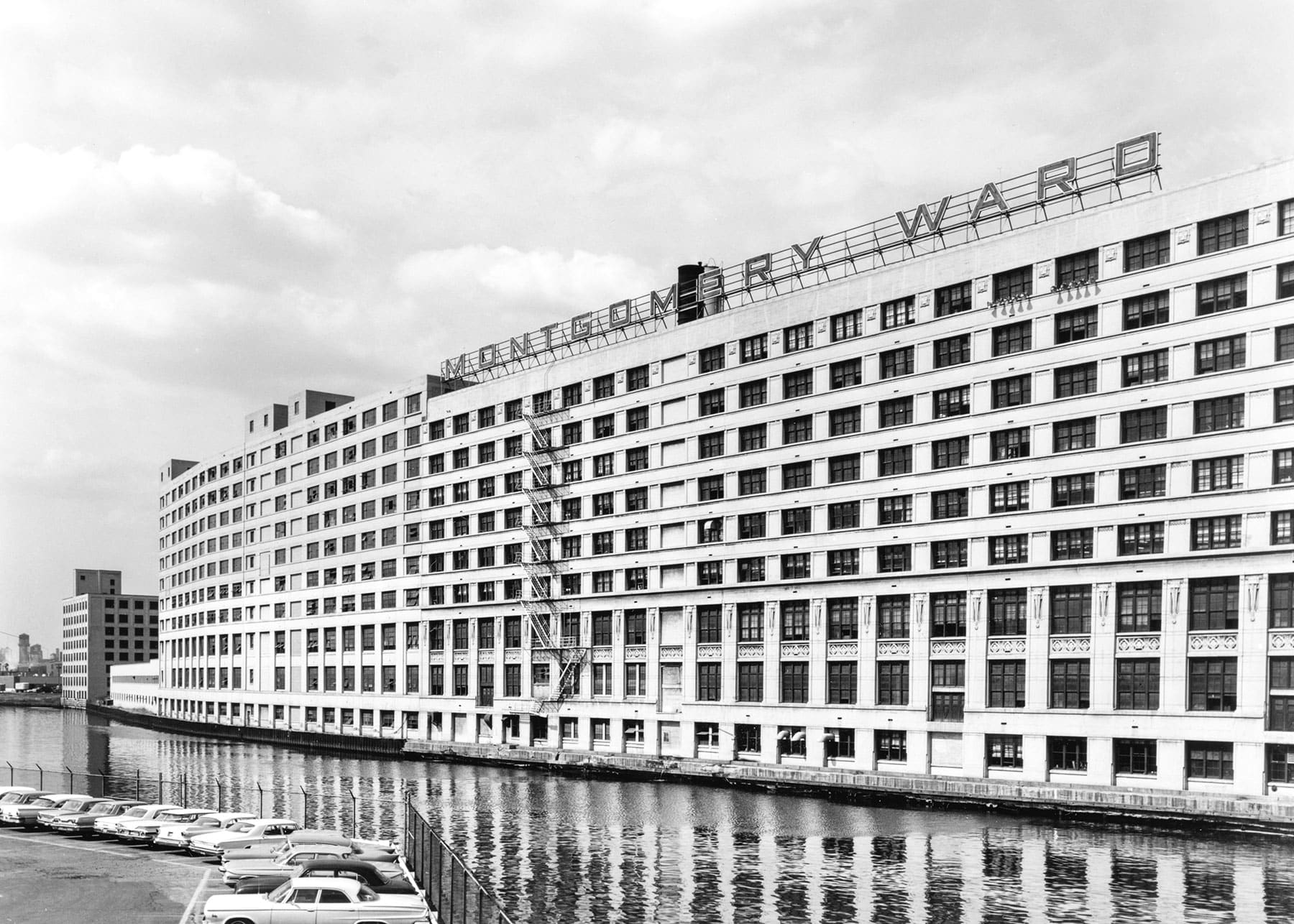 The former Montgomery Ward Warehouse Complex at 618 West Chicago Avenue is pictured here circa the 1960s.