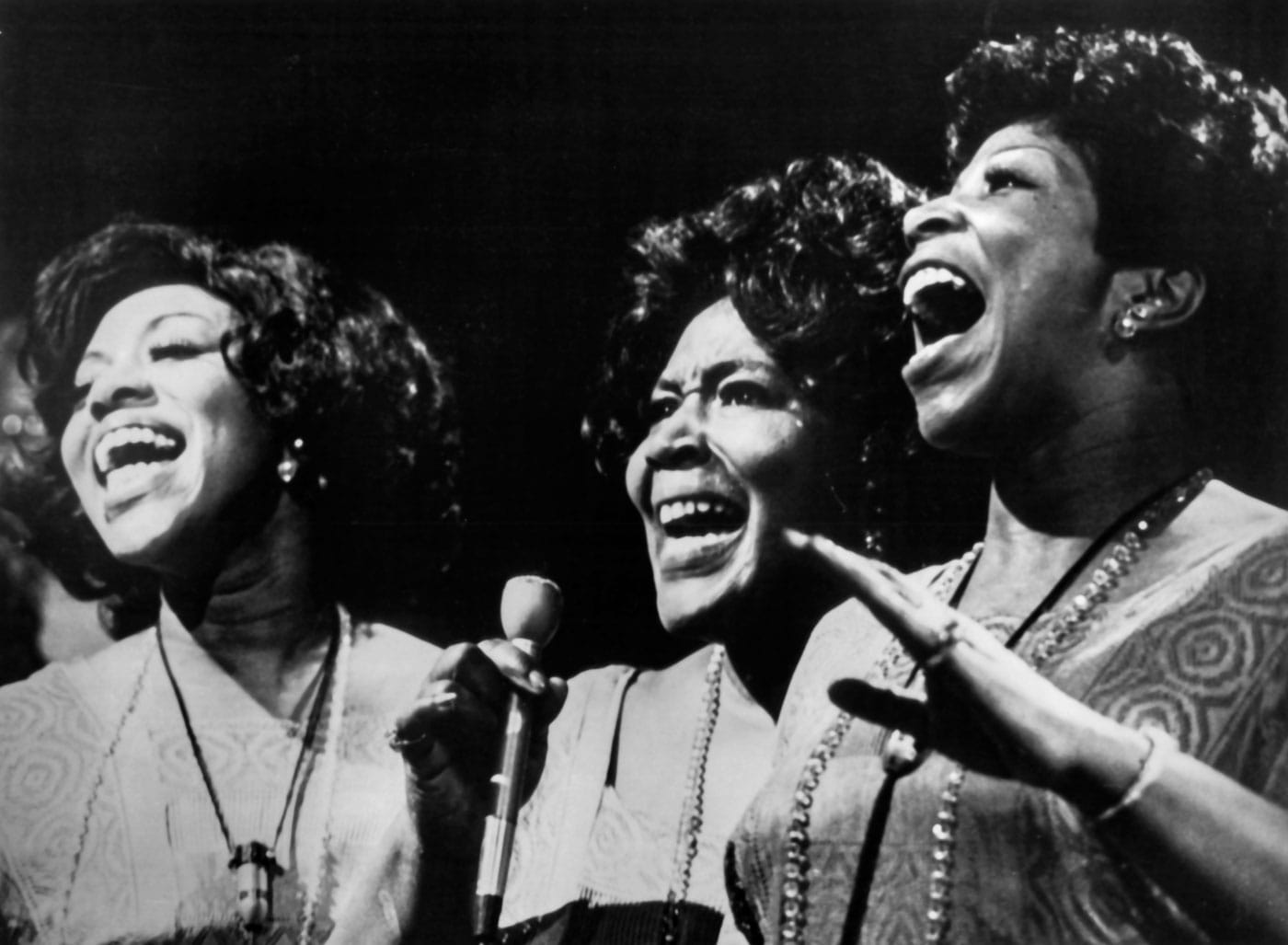 The Barrett Sisters singing