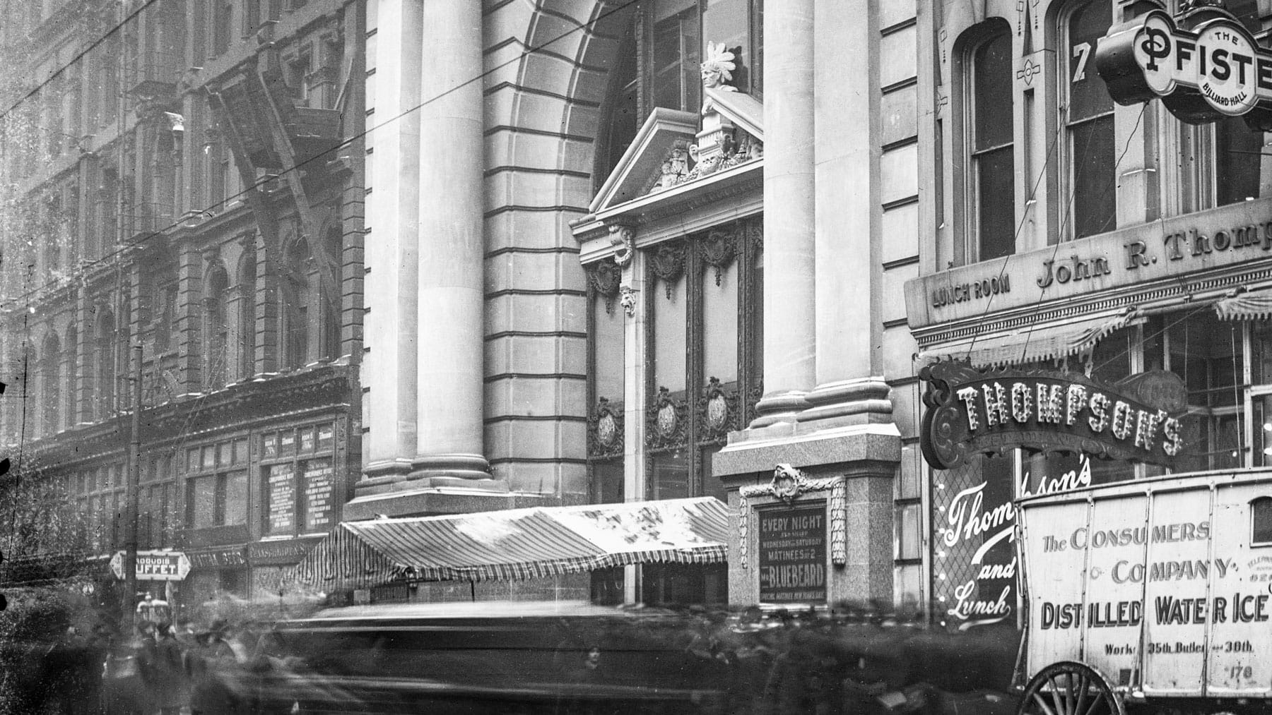 Vintage photo of Iroquois Theater in Chicago