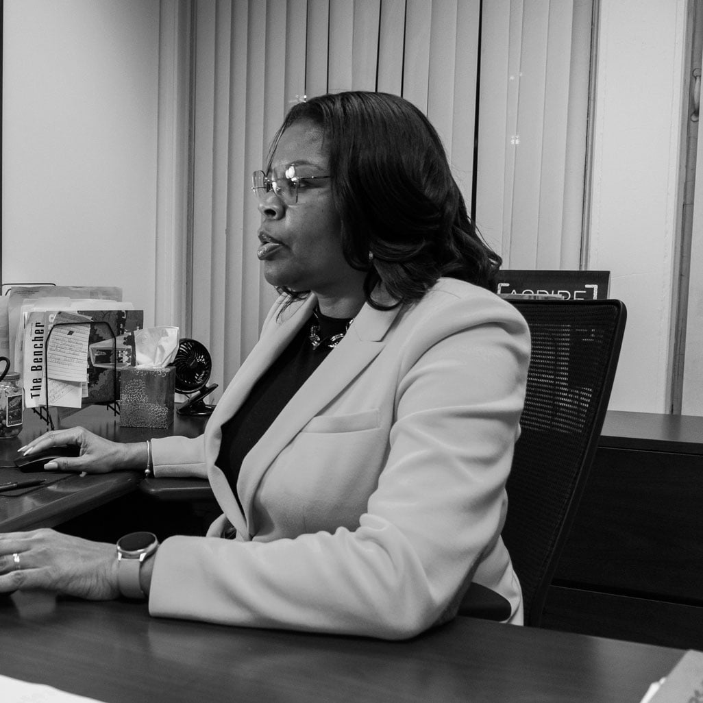 Willette Benford, Chicago's first director of re-entry, in her City Hall office on January 27, 2023