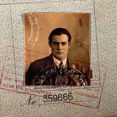 1923 passport photo of Ernest Hemingway.Photo: Courtesy Ernest Hemingway Photograph Collection. John F. Kennedy Presidential Library and Museum, Boston