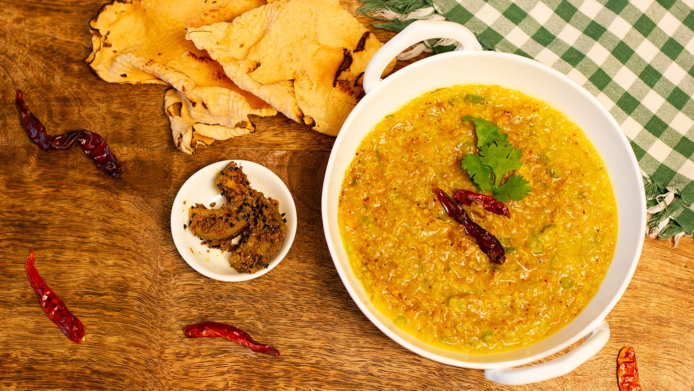 Khichdi with toppings