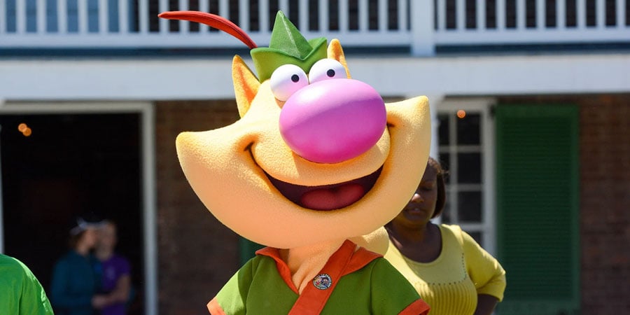 Nature Cat character costume at event