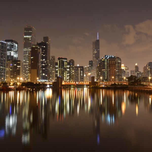 Chicago Skyline from the Locks