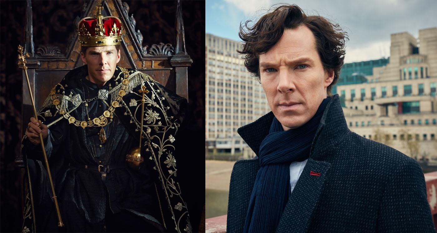 Benedict Cumberbatch as Richard III and Sherlock.