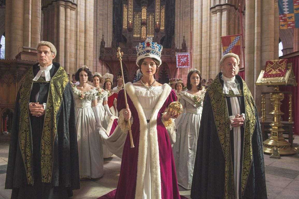 Jenna Coleman is both fiery and regal as Queen Victoria. (ITV Plc)