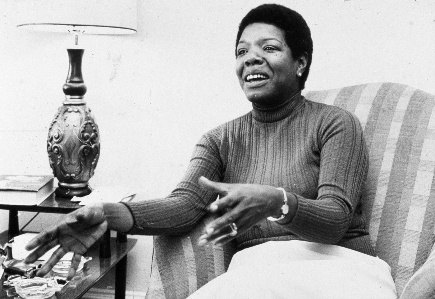 Maya Angelou, circa late 70s, early 80s. (Courtesy of Getty)