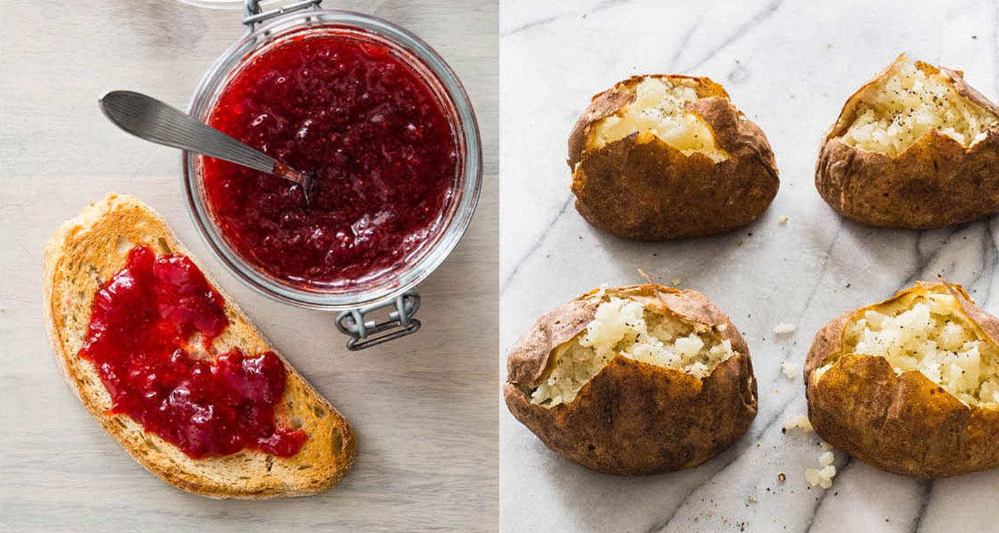 America's Test Kitchen's Classic Strawberry Jam and Best Baked Potatoes. (Joe Keller/Carl Tremblay)