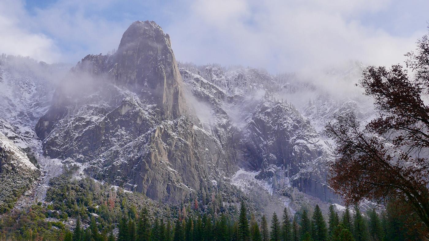 Sentinel Rock in Yosemite National Park, California. (Courtesy of Nimmida Pontecorvo/© THIRTEEN Productions LLC)