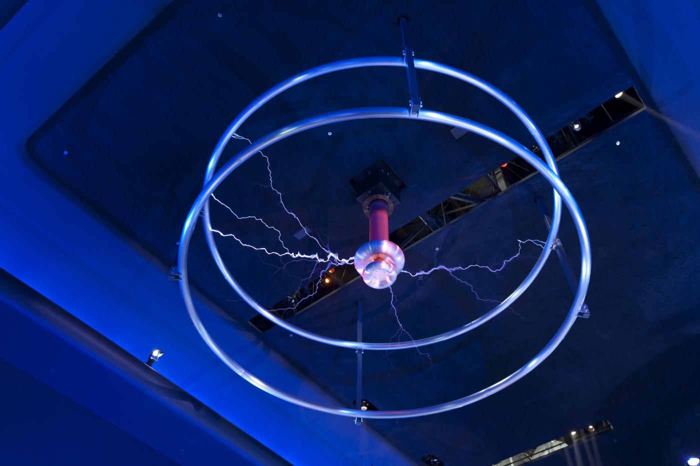 The Museum of Science and Industry's 1.2 million volt Tesla Coil. Photo: J.B. Spector/Museum of Science and Industry, Chicago