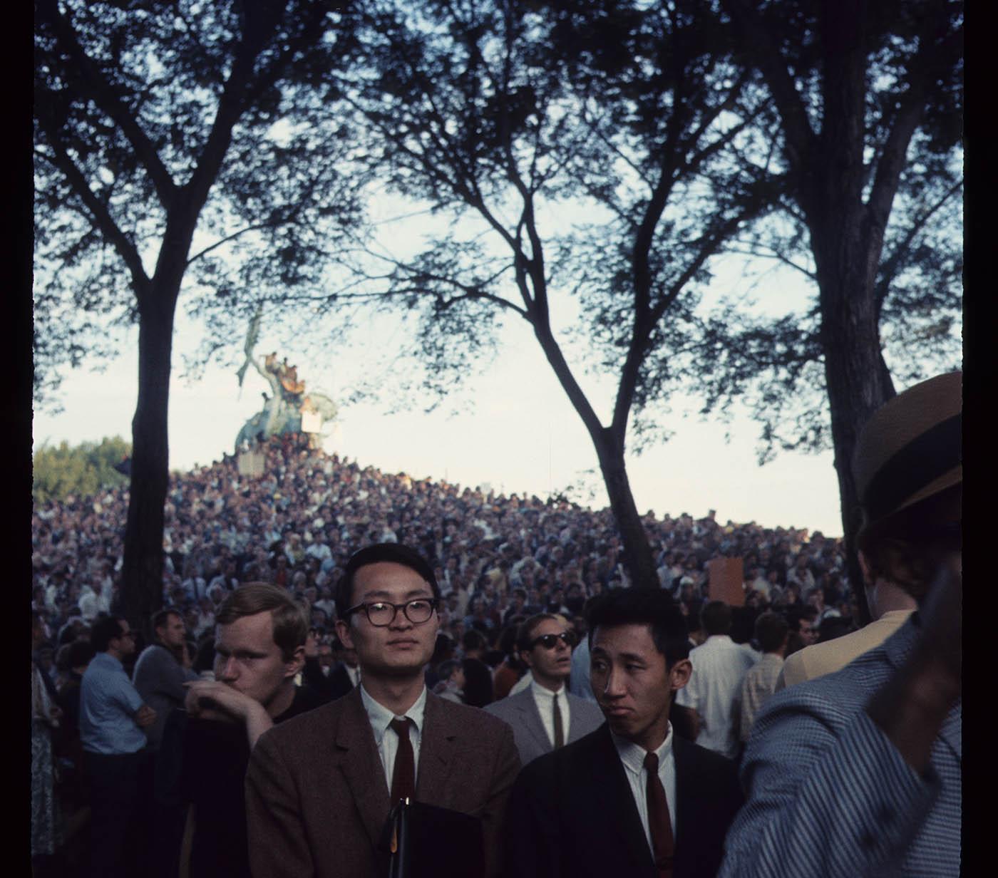 Protesters in Chicago's Grant Park during the 1968 Democratic National Convention. Photo: Bea A. Carson