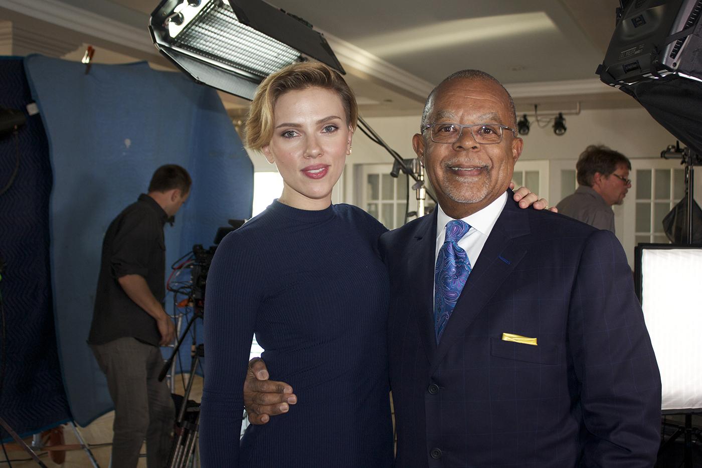 Scarlett Johansson and Henry Louis Gates, Jr. Photo: Ark Media