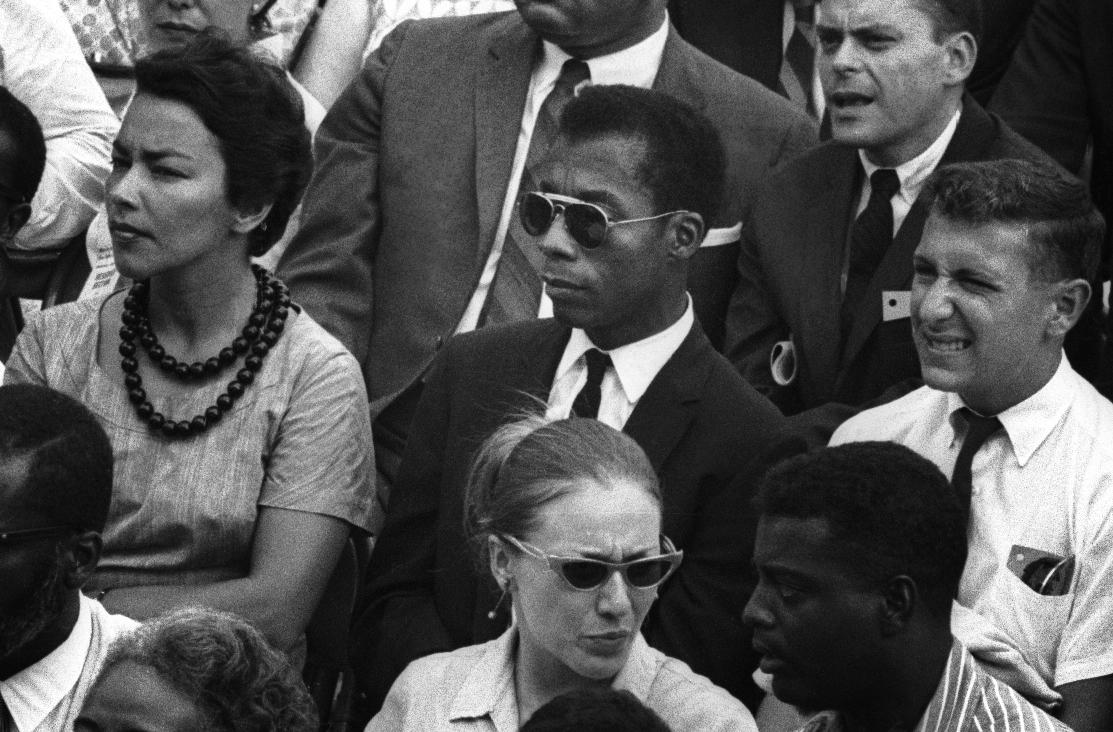 James Baldwin in the crowd. March on Washington for Jobs and Freedom, 28 August 1963, Washington. Photo: Dan Budnik