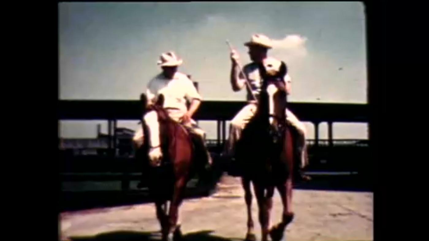 Cowboys at the Union Stock Yards in Chicago