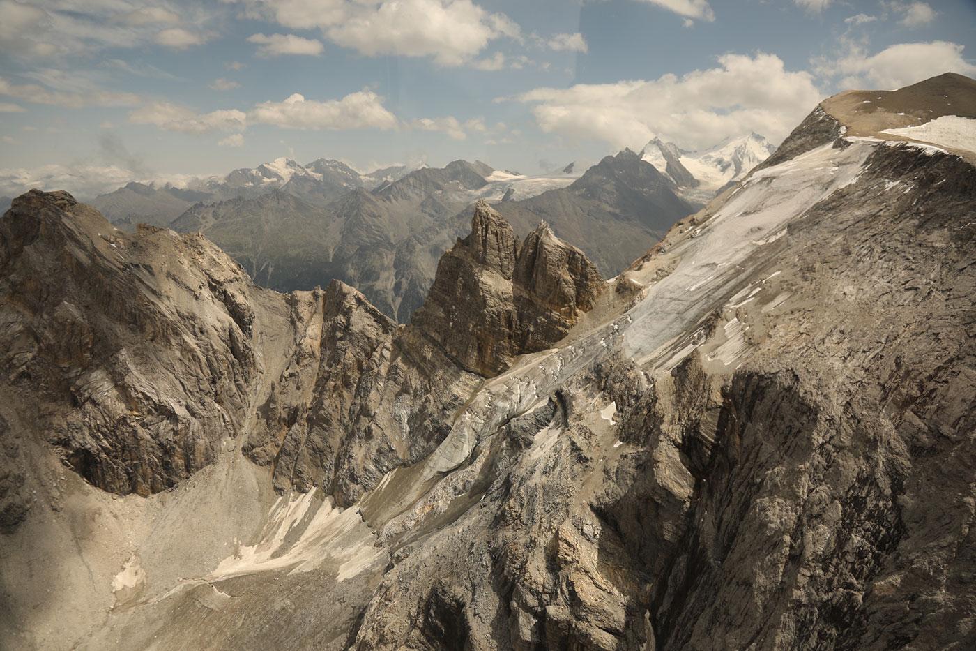 Alpine landscape around Zermatt, Switzerland. Photo: BBC/Russell Leven