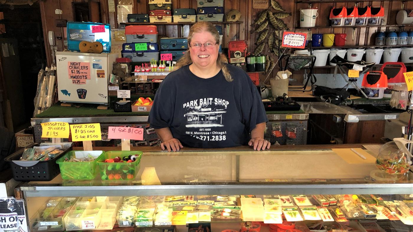 Stacey Greene is the owner of Park Bait Shop at Montrose Harbor, which was founded by her father in 1958