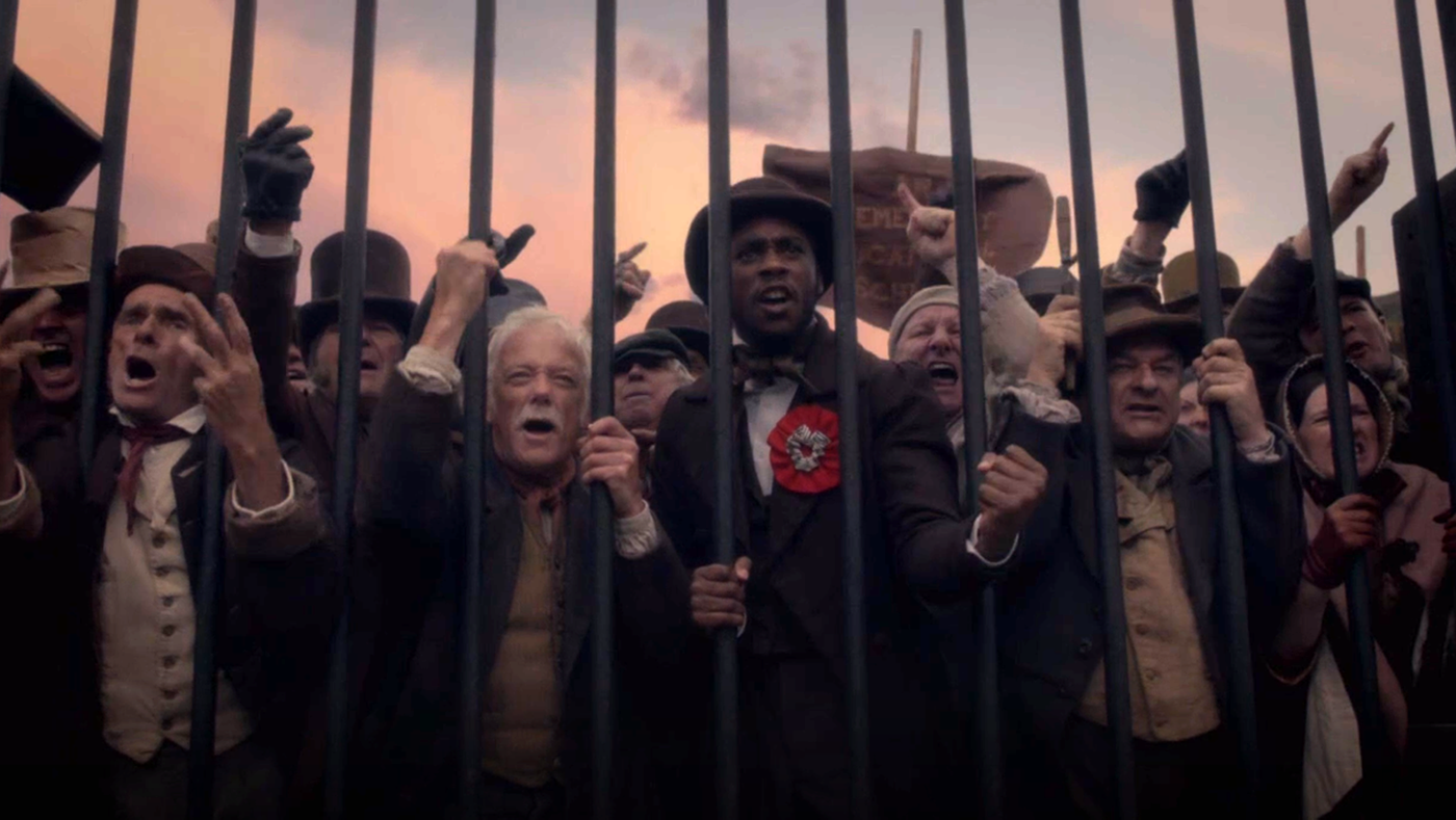 A Chartist demonstration in 'Victoria'