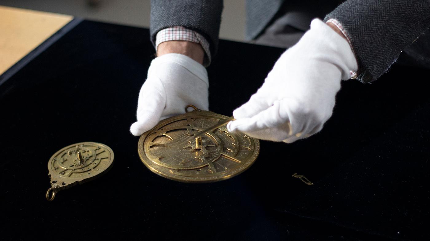 Persian Planispheric Astrolabe at Harvard University. Photo: Courtesy Raid Production Ltd.