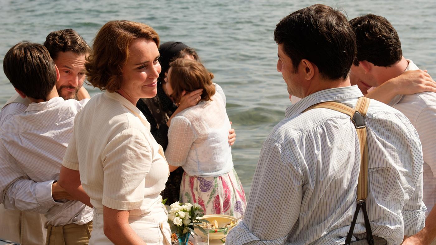Louisa and Spyros in the series finale of the Durrells in Corfu. Photo: Sid Gentle Films 2019