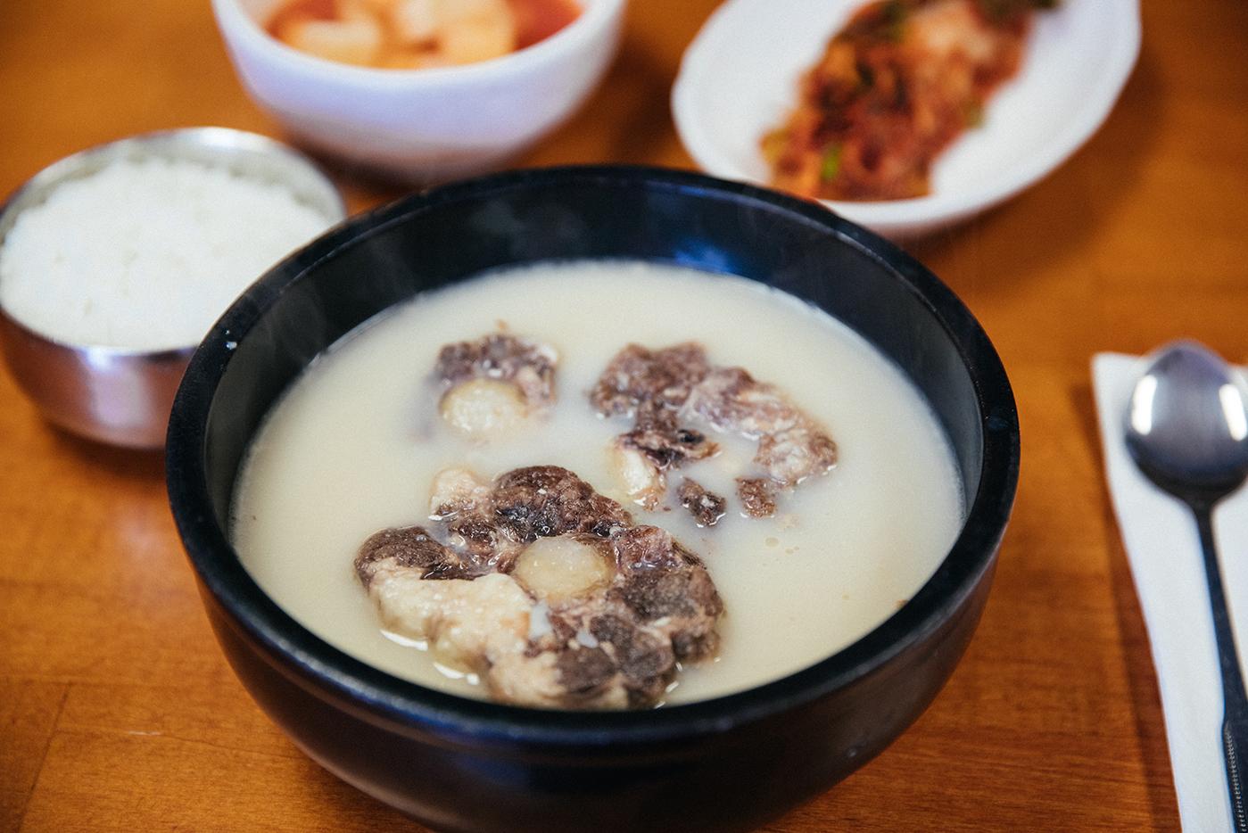Seolleongtang with oxtail at Chicago's Han Bat. Photo: Sandy Noto for WTTW
