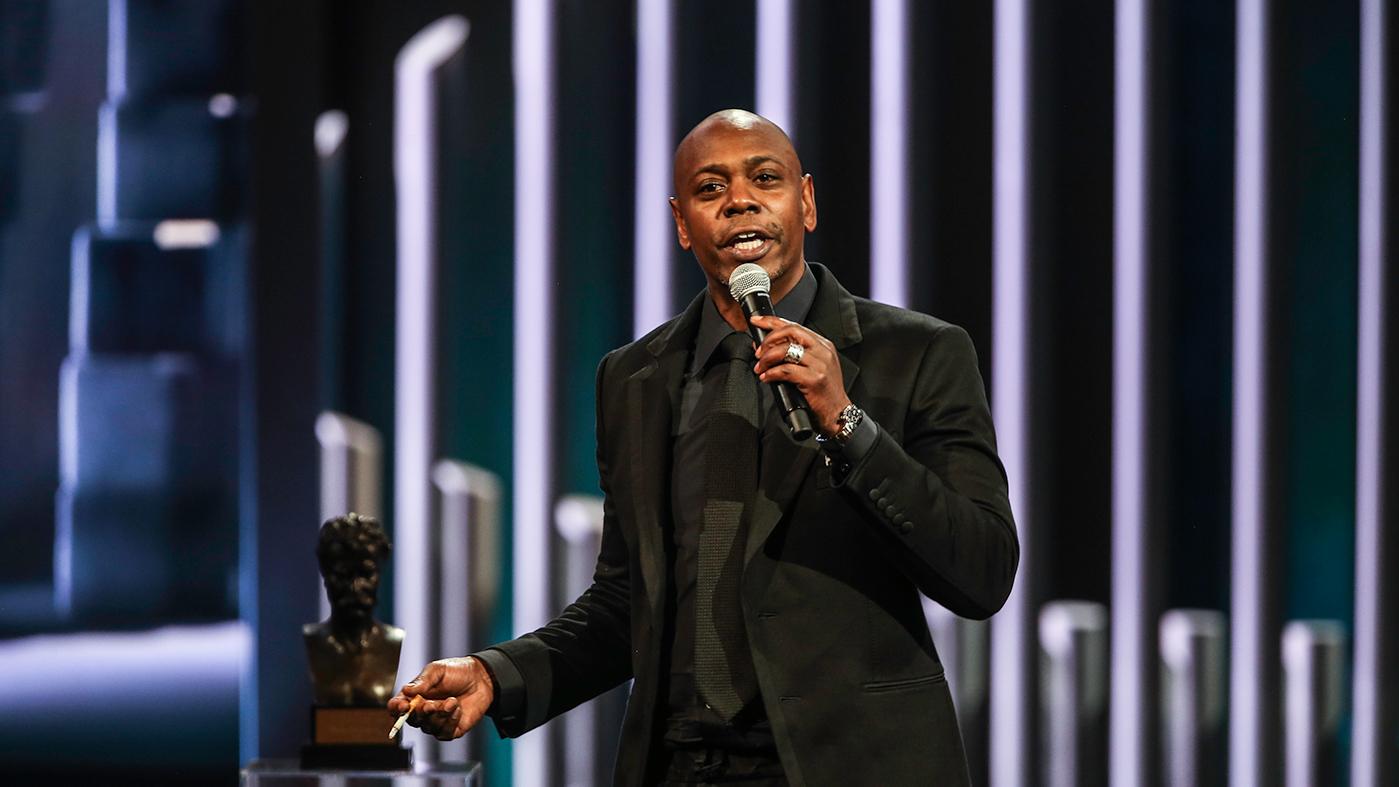 Dave Chappelle at the Mark Twain Prize ceremony. Photo: Jati Lindsay