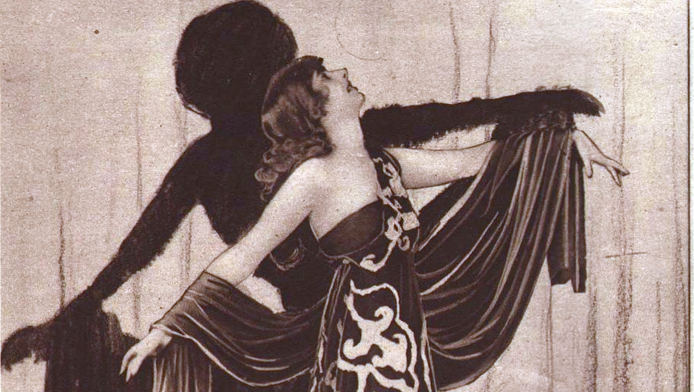 Ruth Page, photographed by Charlotte Fairchild, from an advertisement for Cantilever Shoes, 1922. Image: Wikimedia Commons