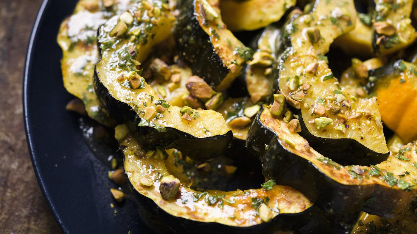Roasted Acorn Squash with Browned Butter-Orange Vinaigrette from 'Milk Street.' Photo: Connie Miller of CB Creatives
