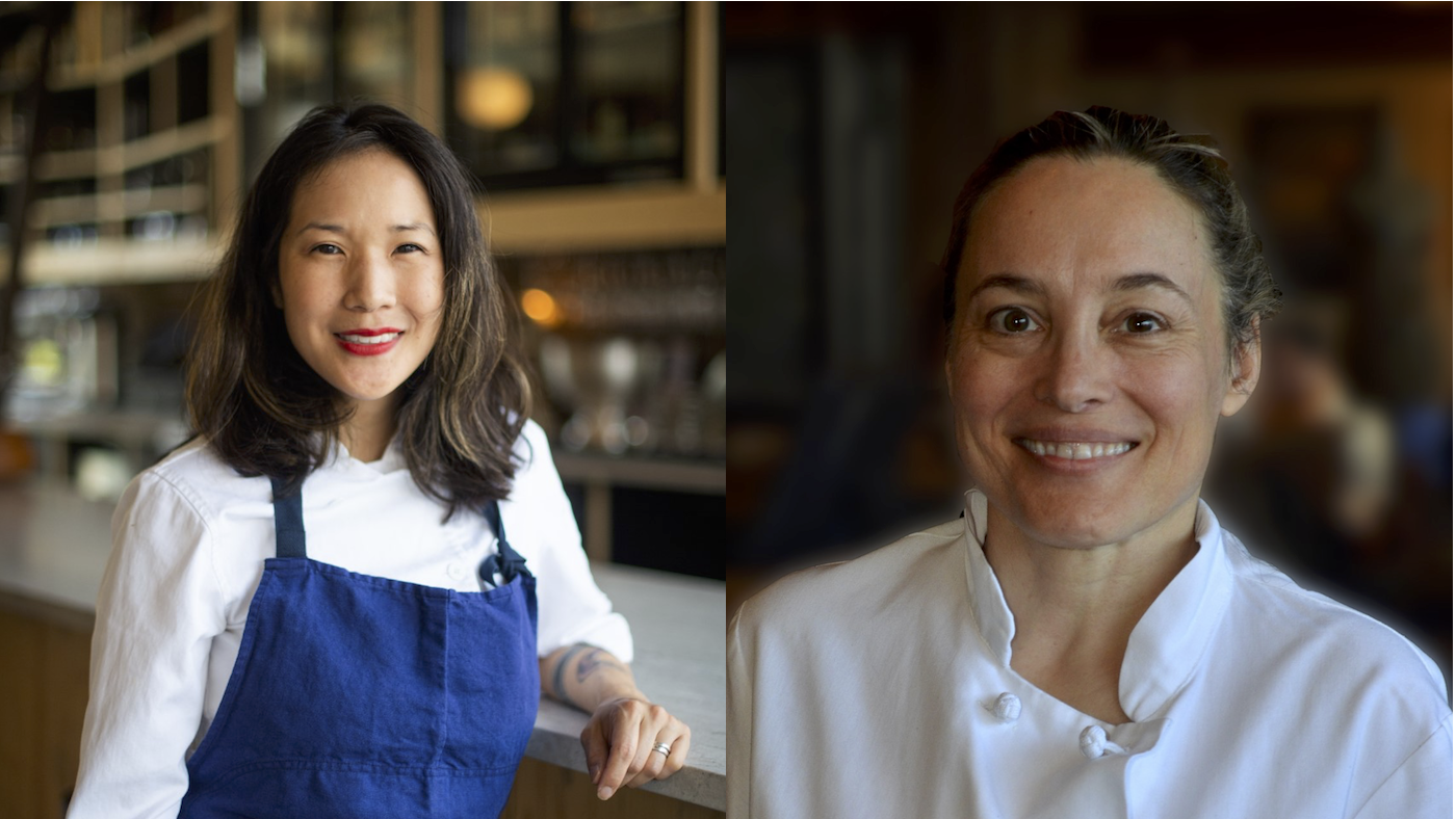 Chefs Beverly Kim and Sarah Stegner