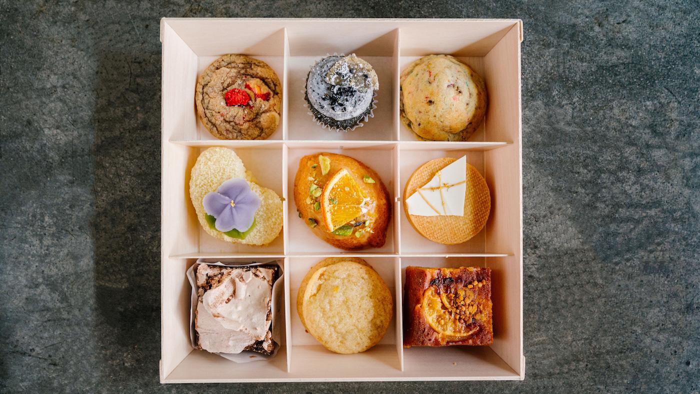 A With Warm Welcome Bakers Box from Los Angeles. Photo: Ben Hon