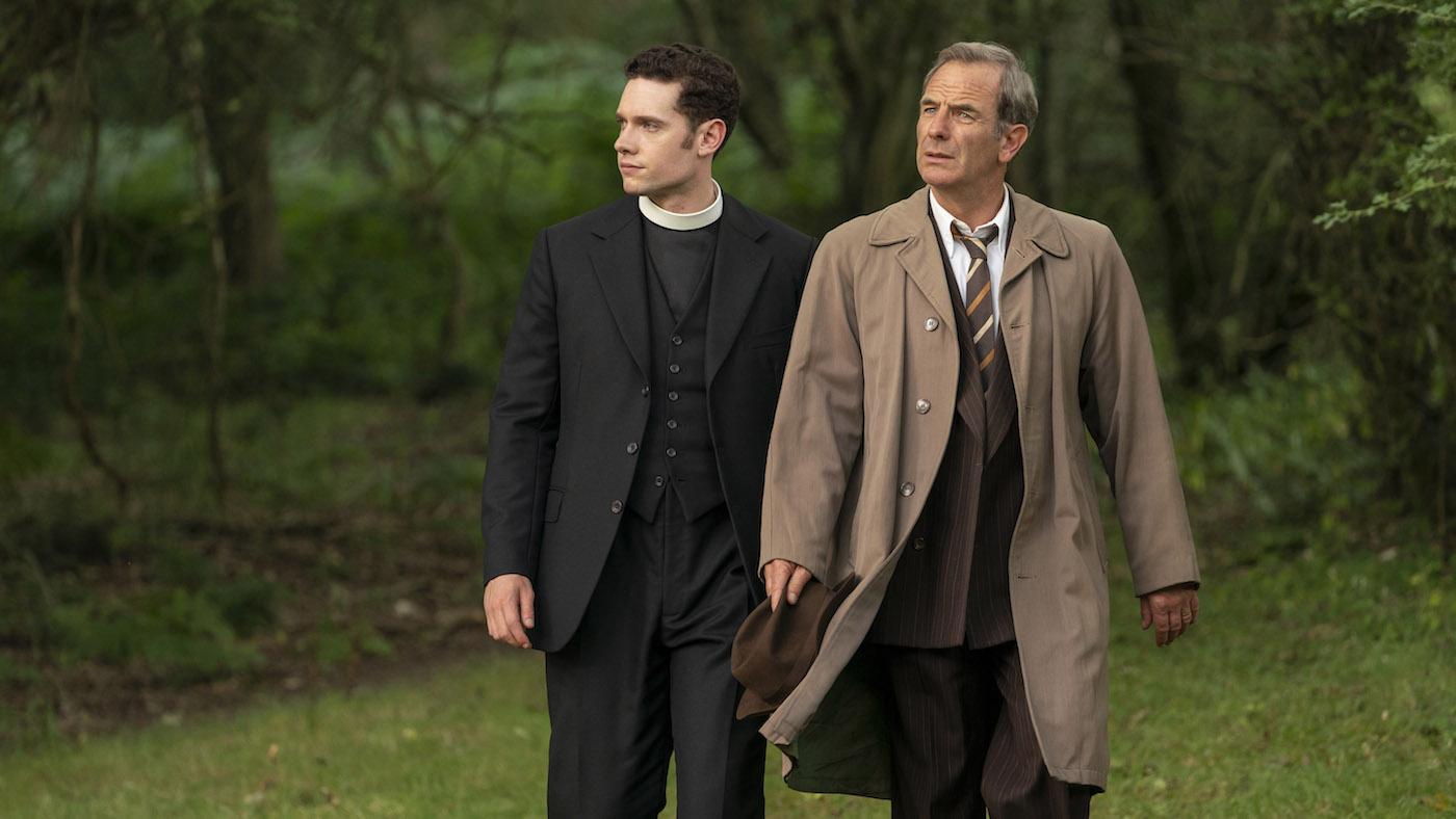 Will and Geordie in Grantchester. Photo: Kudos/ITV/Masterpiece