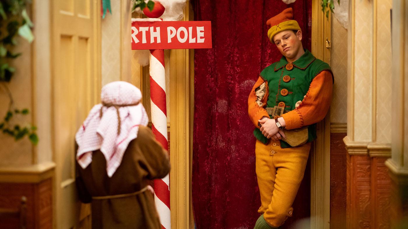Tristan in elf costume in 'All Creatures Great and Small.' Photo: Playground Television