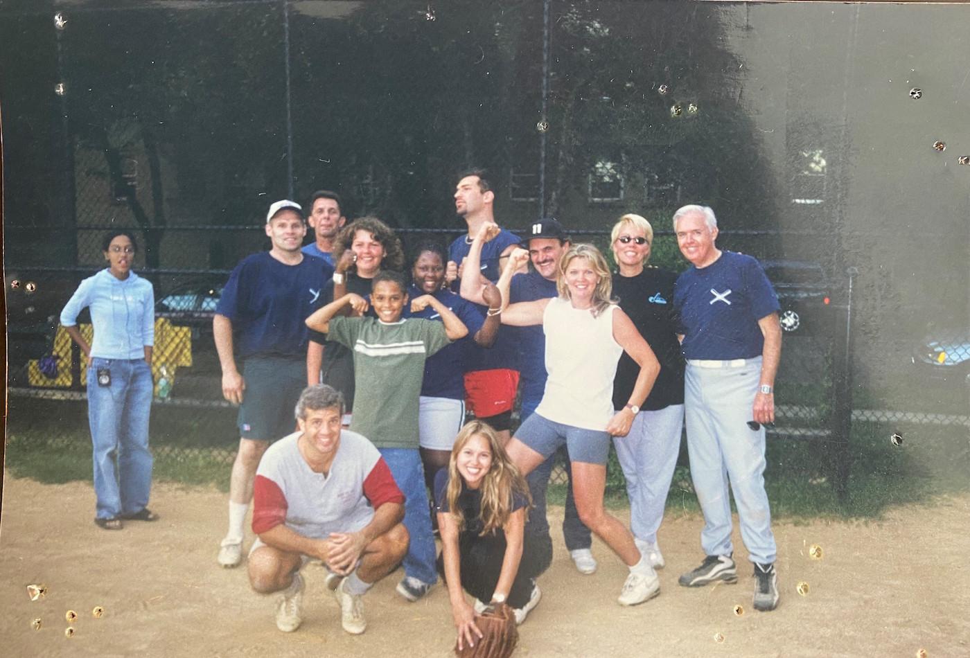 WTTW's Softball team, including Don Muss