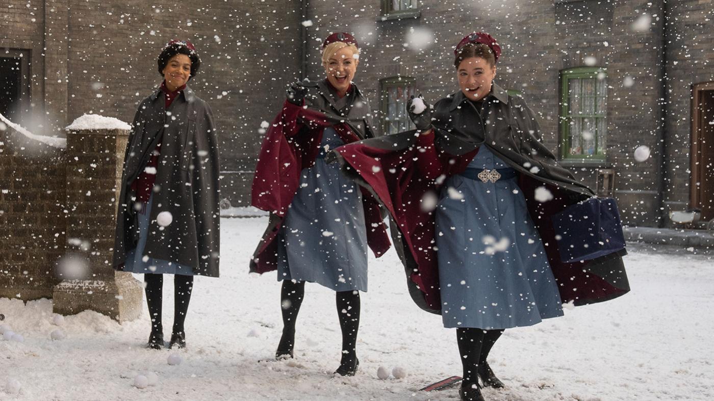 Lucille, Trixie, and Nancy in the 2022 Call the Midwife holiday special