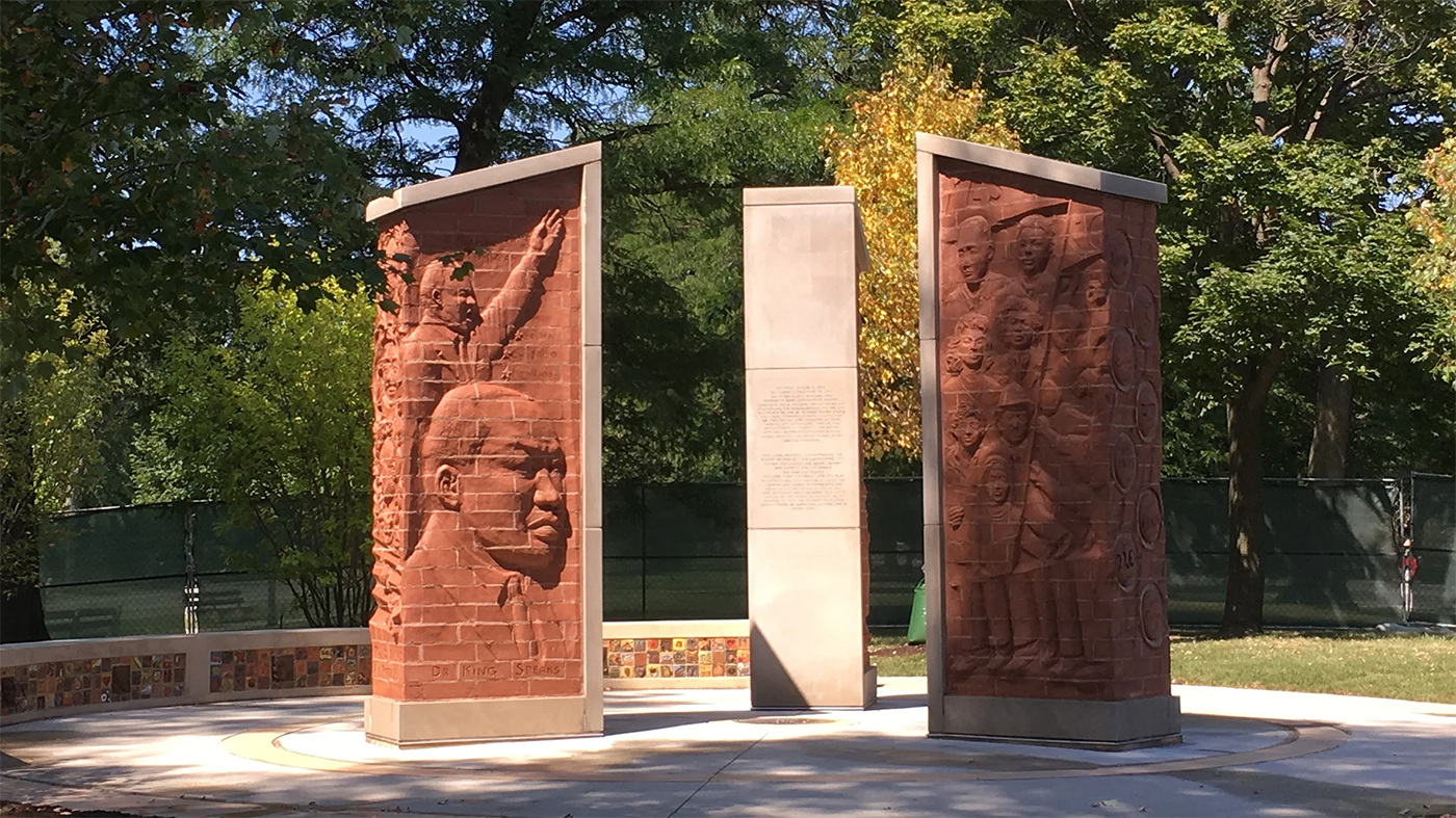 The Martin Luther King, Jr. Living Memorial in Chicago's Marquette Park