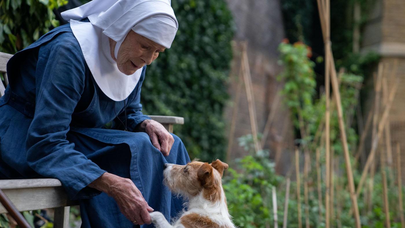 Sister Monica Joan with Nothing the dog in Call the Midwife