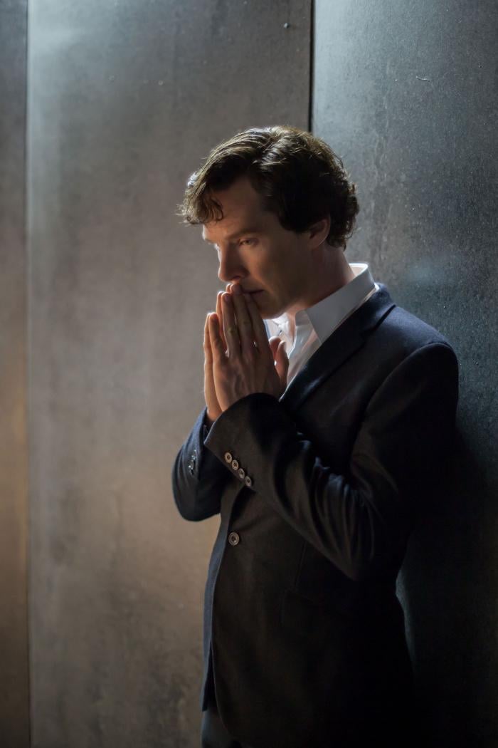 Benedict Cumberbatch as Sherlock Holmes. (Laurence Cendrowicz/Hartswood Films & MASTERPIECE)
