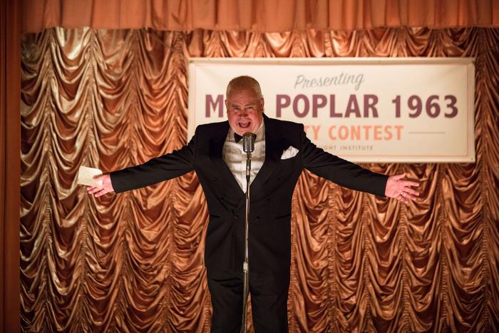 Fred hosting a Miss Poplar beauty pageant in Call the Midwife. Photo: Neal Street Productions 2017