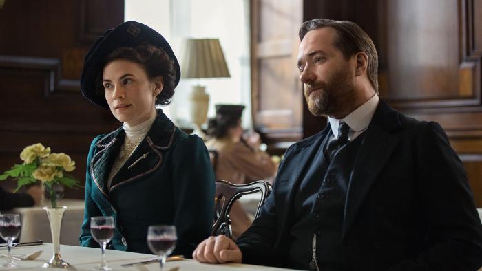 Haley Atwell as Margaret Schlegel and Matthew McFadyen as Henry Wilcox in Howards End. Photo: Starz Entertainment