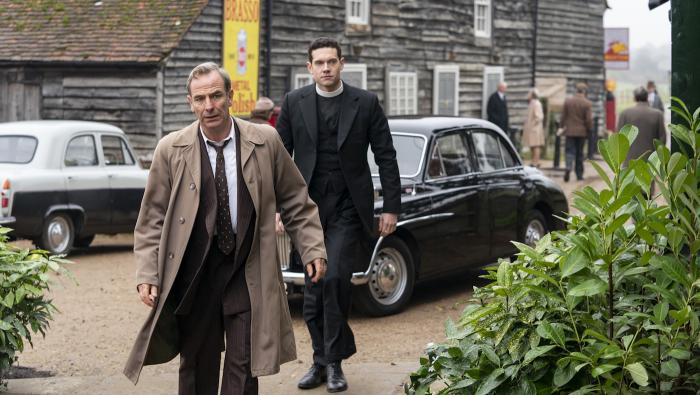 Geordie and Will in season 5 of 'Grantchester.' Photo: Kudos/ITV/Masterpiece